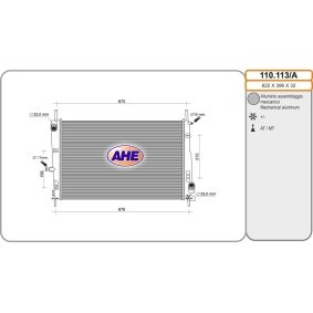 Kühler, Motorkühlung 110.113/A von AHE günstig für 123,78 € online kaufen