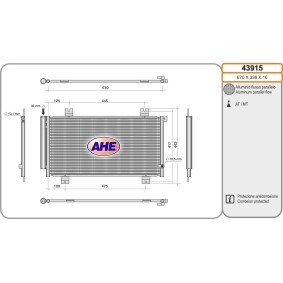 Acquista Condensatore climatizzatore da AHE 43915 a buon mercato per soli 248,09 €