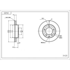 Acquista Disco freno da HART 214 225 a buon mercato per soli 25,21 €