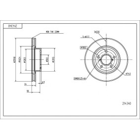 Comprar Disco de freno de HART 214 340 a bajo precio de 22,36 €