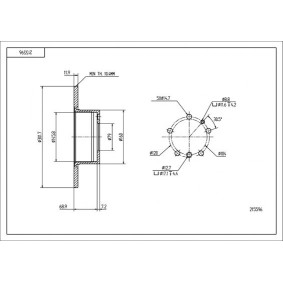 Comprar Disco de freno de HART 215 596 a bajo precio de 22,38 €