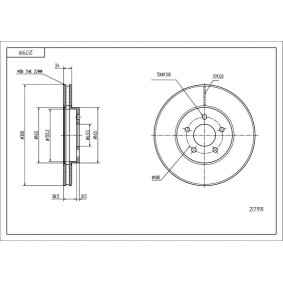 Achetez des Disque de frein HART 217 991 à prix pour 32,00 €