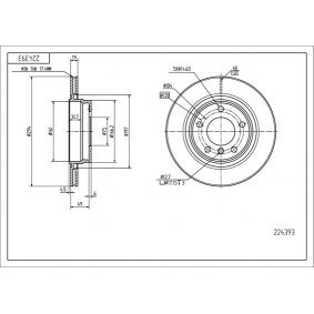 Comprar Disco de freno de HART 224 393 a bajo precio de 30,18 €