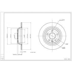 Achetez des Disque de frein HART 229 064 à prix pour 30,08 €