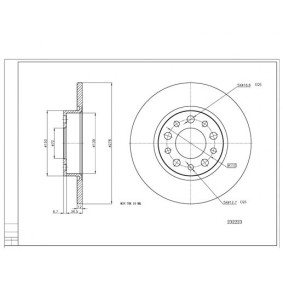 Achetez des Disque de frein HART 232 223 à prix pour 30,28 €