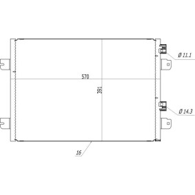 Achetez des Condenseur, climatisation HART 606 791 à prix pour 85,52 €