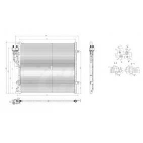 Achetez des Condenseur, climatisation HART 606 930 à prix pour 112,26 €