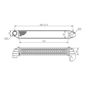 Comprar Intercooler de HART 618 602 a bajo precio de 104,65 €