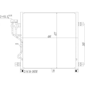 Achetez des Condenseur, climatisation HART 619 486 à prix pour 125,51 €