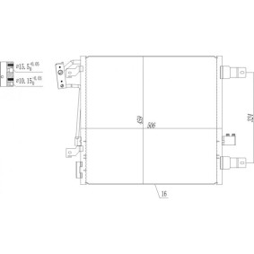 Achetez des Condenseur, climatisation HART 619 548 à prix pour 123,13 €