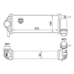 Compre Intercooler da HART 621 293 a um preço baixo por 167,93 €