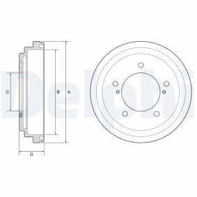 Achetez des Tambour de frein DELPHI BF647 à prix pour 57,34 €