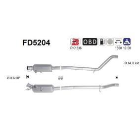 Partikelfilter (DPF) FD5204 von AS günstig für 527,64 € online kaufen