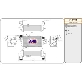 Ladeluftkühler 712.018 von AHE günstig für 323,76 € online kaufen