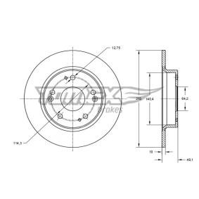 Compre Disco de travão da TOMEX brakes TX 73-82 a um preço baixo por 48,39 €