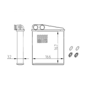 Compre Radiador de calefacción de HART online para NV200 / Evalia Bus a precios moderados