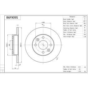 Comprar Disco de freno de AISIN B6F909S a bajo precio de 23,25 €