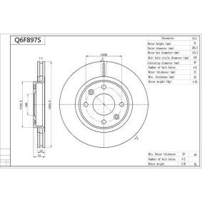 Acquista Disco freno da AISIN Q6F897S a buon mercato per soli 34,17 €