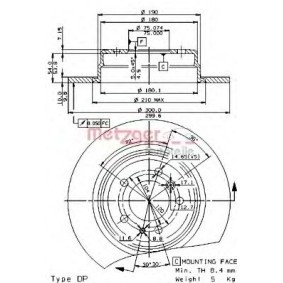 Bremsscheibe 14464 E von METZGER günstig für 50,17 € online kaufen