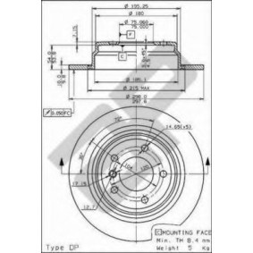 Bremsscheibe 14642 V von METZGER günstig für 60,83 € online kaufen