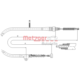 Acquista Cavo freno a mano da METZGER 17.0202 a buon mercato per soli 17,00 €