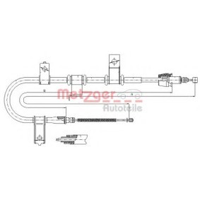 Acquista Cavo freno a mano da METZGER 17.2543 a buon mercato per soli 36,04 €