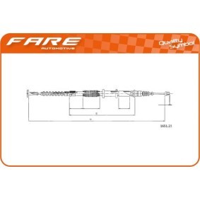 Handbremsseil 17681 von FARE SA günstig für 63,85 € online kaufen
