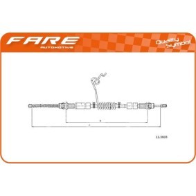 Handbremsseil 18240 von FARE SA günstig für 79,57 € online kaufen