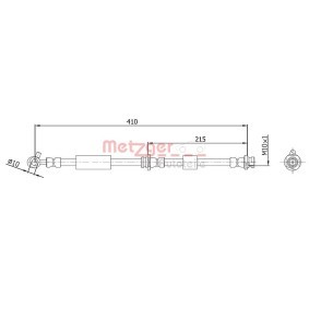 Bremsschlauch 4112536 von METZGER günstig für 26,20 € online kaufen