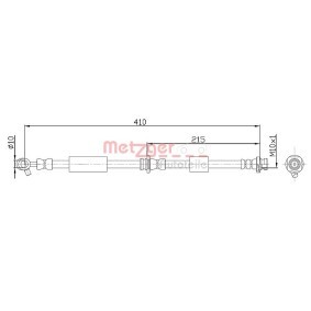 Bremsschlauch 4112537 von METZGER günstig für 26,20 € online kaufen