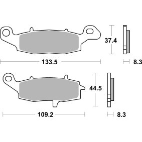 Osta Jarrupalat, levyjarru sbs:llä 705SP edullisesti hintaan 43,43 €