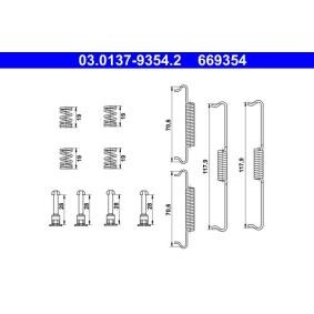 Achetez des Kit d'accessoires, mâchoires de frein de stationnement ATE 03.0137-9354.2 à prix pour 16,58 €