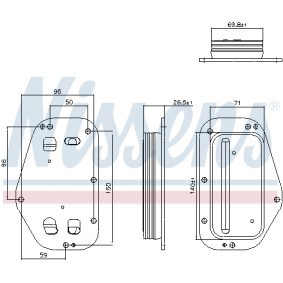 Ölkühler 91360 von NISSENS günstig für 96,14 € online kaufen