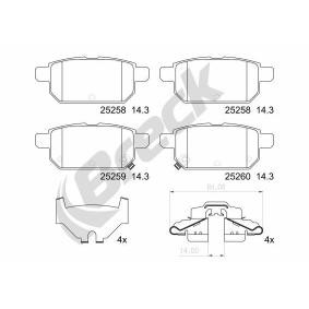 Achetez des Plaquettes de frein BRECK 25258 00 704 00 à prix pour 48,04 €