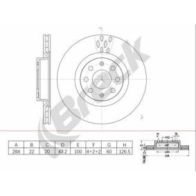 Achetez des Disque de frein BRECK BR 448 VA100 à prix pour 39,44 €