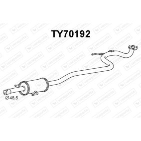 Compre Silenciador delantero de VENEPORTE online para Yaris III Furgón (XP13) a precios moderados