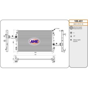 Kühler, Motorkühlung 109.451 von AHE günstig für 305,14 € online kaufen