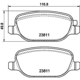 Bremsbeläge 8DB 355 043-931 von HELLA günstig für 83,25 € online kaufen