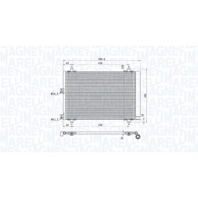Acquista Condensatore climatizzatore da MAGNETI MARELLI 350203211000 a buon mercato per soli 207,85 €