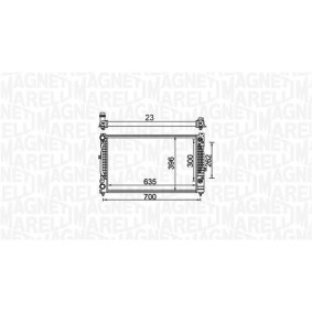Achetez des Condenseur, climatisation MAGNETI MARELLI 350203337000 à prix pour 125,63 €