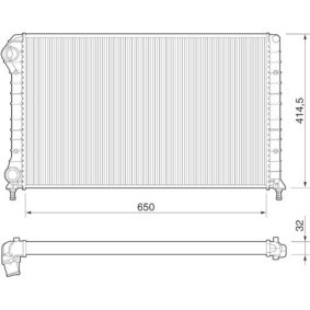 Comprar Condensador, aire acondicionado de MAGNETI MARELLI 350203431000 a bajo precio de 160,88 €