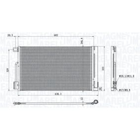 Osta Lauhdutin, ilmastointilaite MAGNETI MARELLI:llä 350203611000 edullisesti hintaan 93,07 €