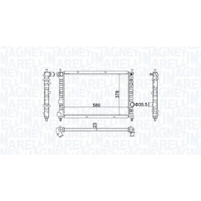 Comprar Condensador, aire acondicionado de MAGNETI MARELLI 350203620000 a bajo precio de 219,09 €