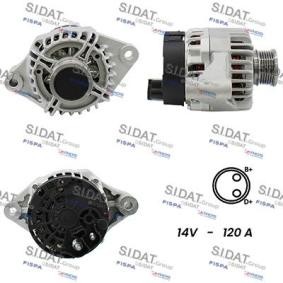 Comprar Alternador de SIDAT A12DE0544A2 a bajo precio de 249,06 €