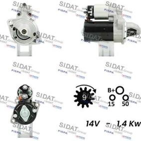Comprar Motor de arranque de SIDAT S12BH0089A2 a bajo precio de 90,56 €