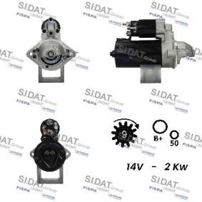 Comprar Motor de arranque de SIDAT S12BH0172A2 a bajo precio de 118,05 €
