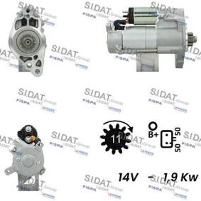 Compre Motor de arranque da SIDAT S12DE0651A2 a um preço baixo por 203,05 €
