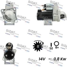 Comprar Motor de arranque de SIDAT S12HY0434A2 a bajo precio de 94,65 €