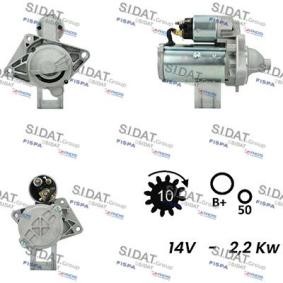 Compre Motor de arranque da SIDAT S12VA0021A2 a um preço baixo por 114,56 €