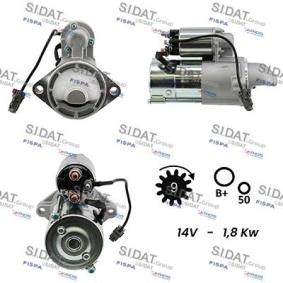 Compre Motor de arranque da SIDAT S12VA0205A2 a um preço baixo por 166,10 €
